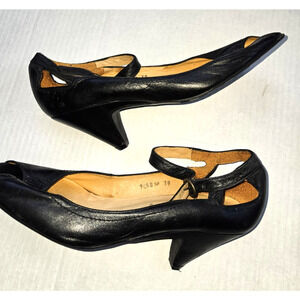 Jeffrey Campbell California Women Black Strap Open Toe Heels 9058 SP US7 EU38